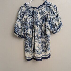 Umgee Toile Print Loose Top